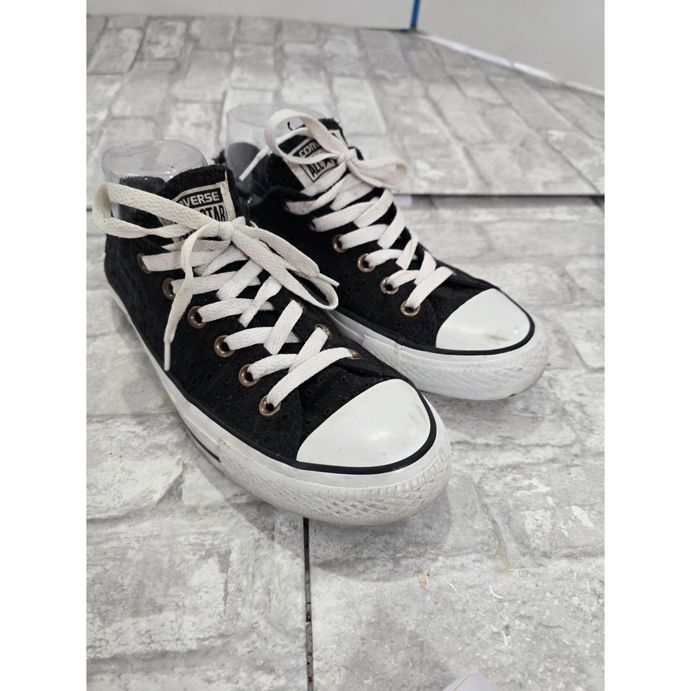 Converse Chuck Taylor All Star Lift OX Platform Black White Shoes 560250F Sz 8